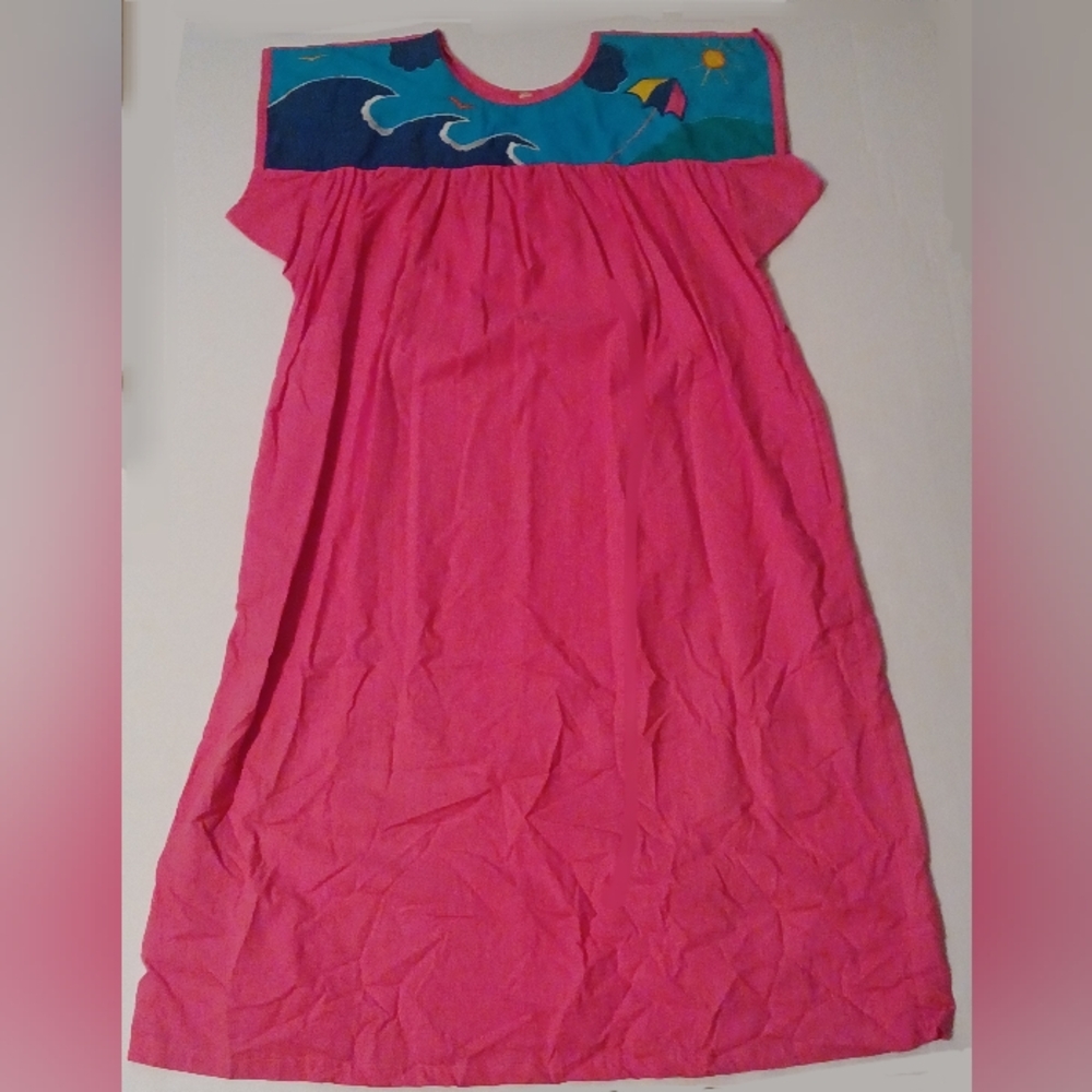 Vibrant Pink Vintage Shift Dress